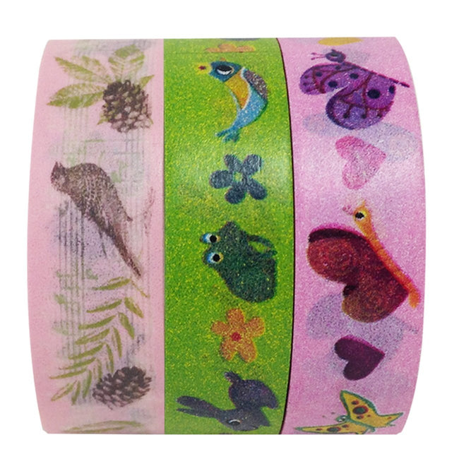 Nature Buddies Japanese Washi Masking Tape (Set of 3)