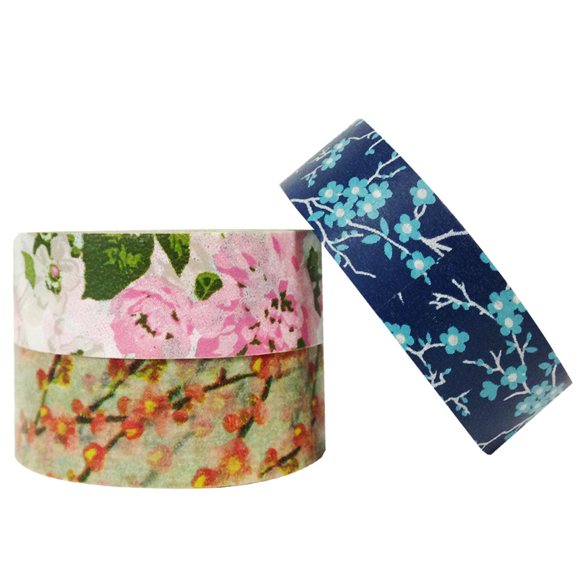Wrapables Spring Bloom Japanese Washi Masking Tape (Set of 3)