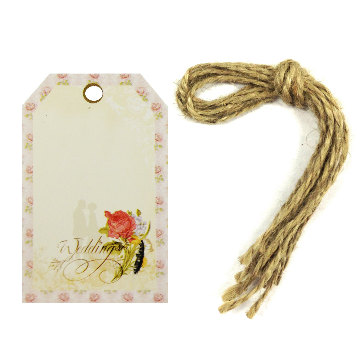 Wrapables Wedding Printing Tag, Set of 24