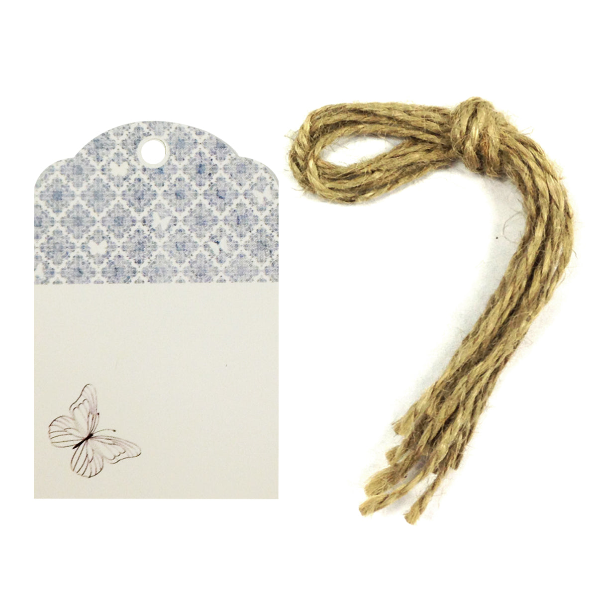 Wrapables Butterfly Printing Tag, Set of 24