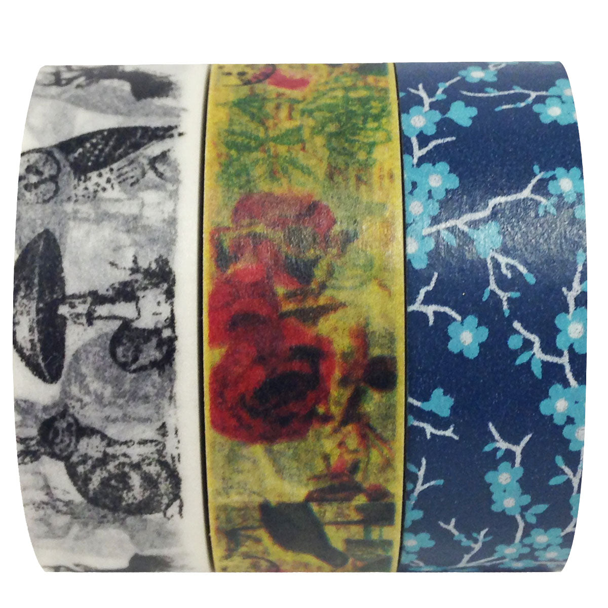 Wrapables Old Memories Japanese Washi Masking Tape (Set of 3)