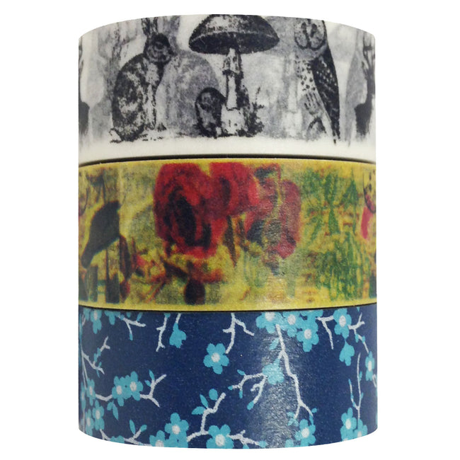 Wrapables Old Memories Japanese Washi Masking Tape (Set of 3)