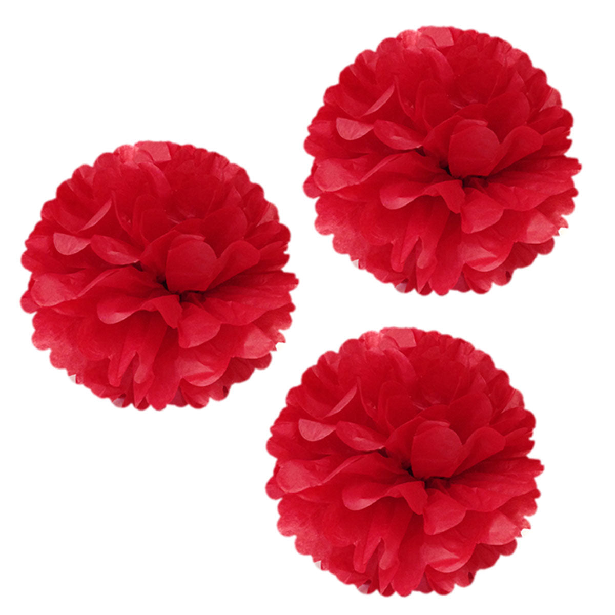 Wrapables 14" Set of 3 Tissue Pom Poms Party Decorations