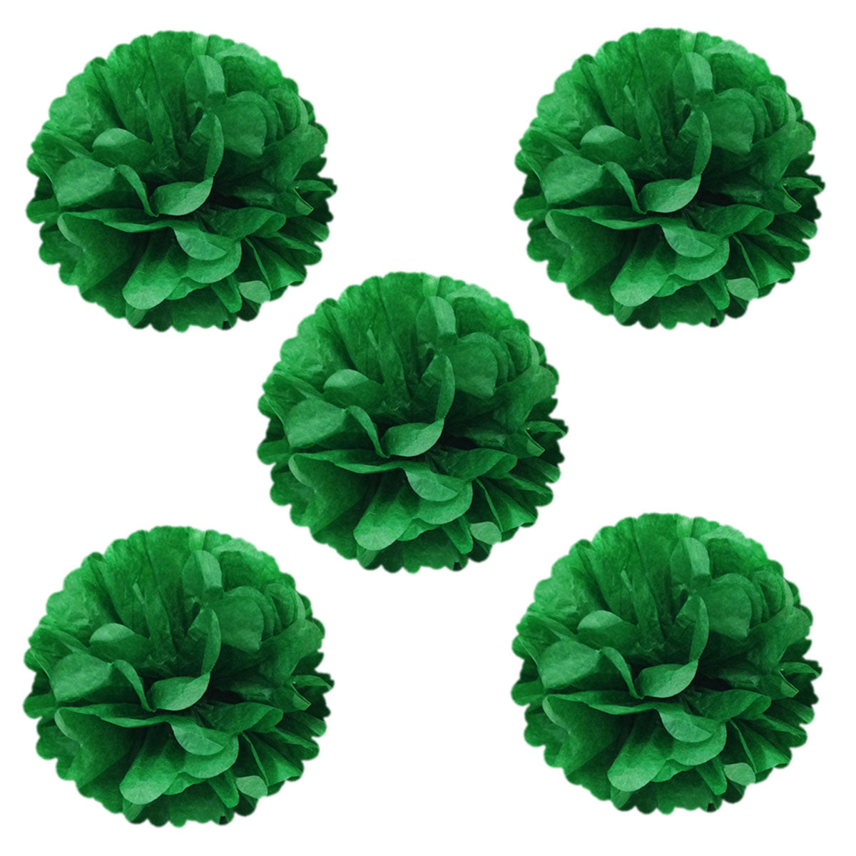 Wrapables 8" Set of 5 Tissue Pom Poms Party Decorations