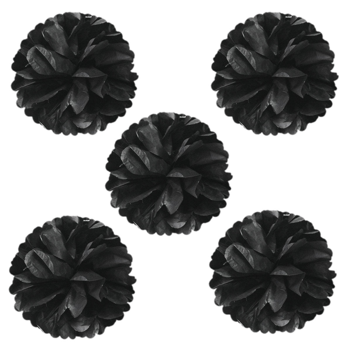 Wrapables 8" Set of 5 Tissue Pom Poms Party Decorations