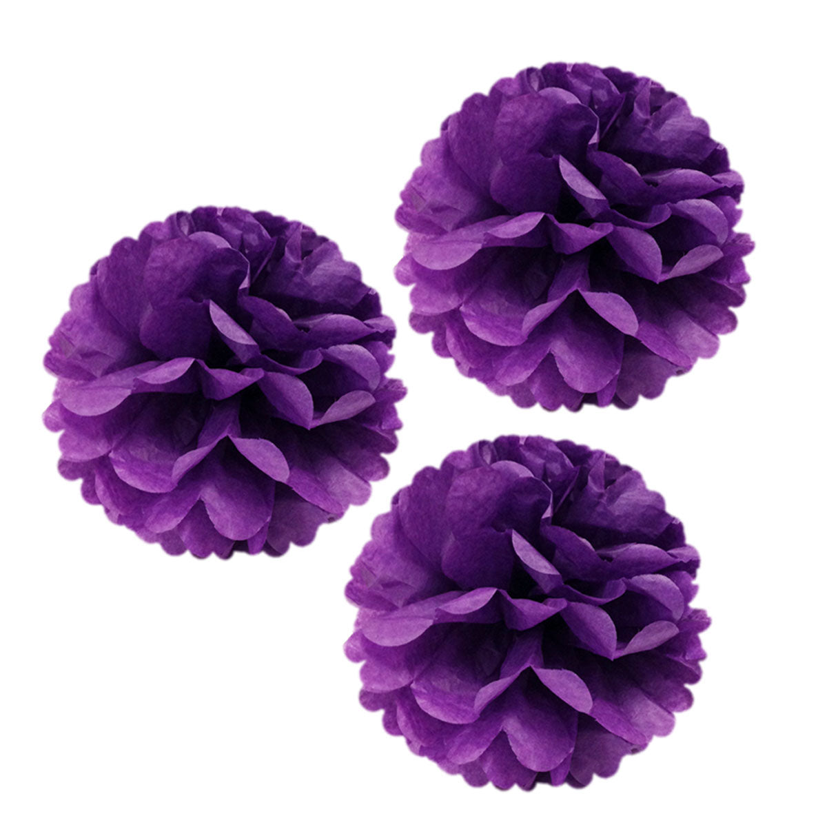 Wrapables 12" Set of 3 Tissue Pom Poms Party Decorations