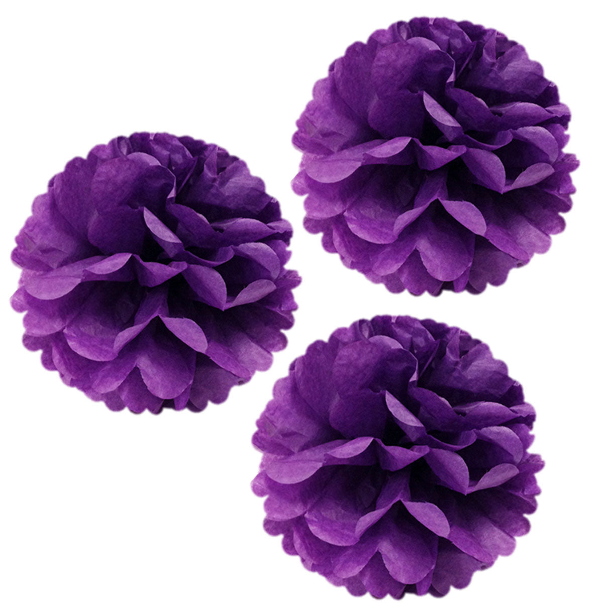 Wrapables 14" Set of 3 Tissue Pom Poms Party Decorations