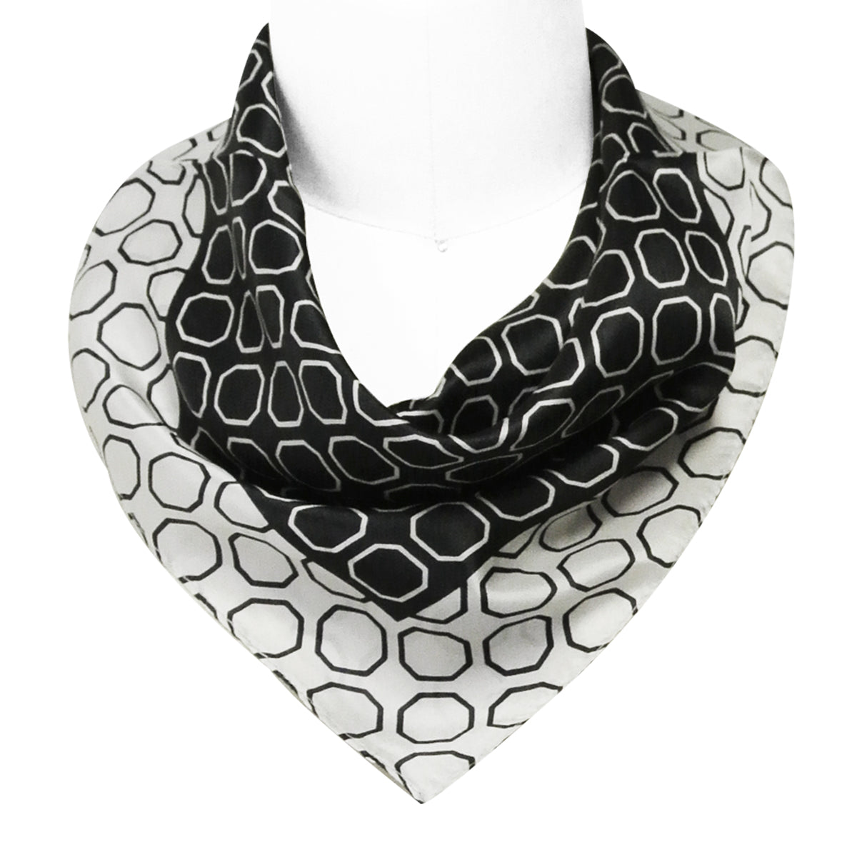 Wrapables 100% Silk Neckerchief Square Scarf
