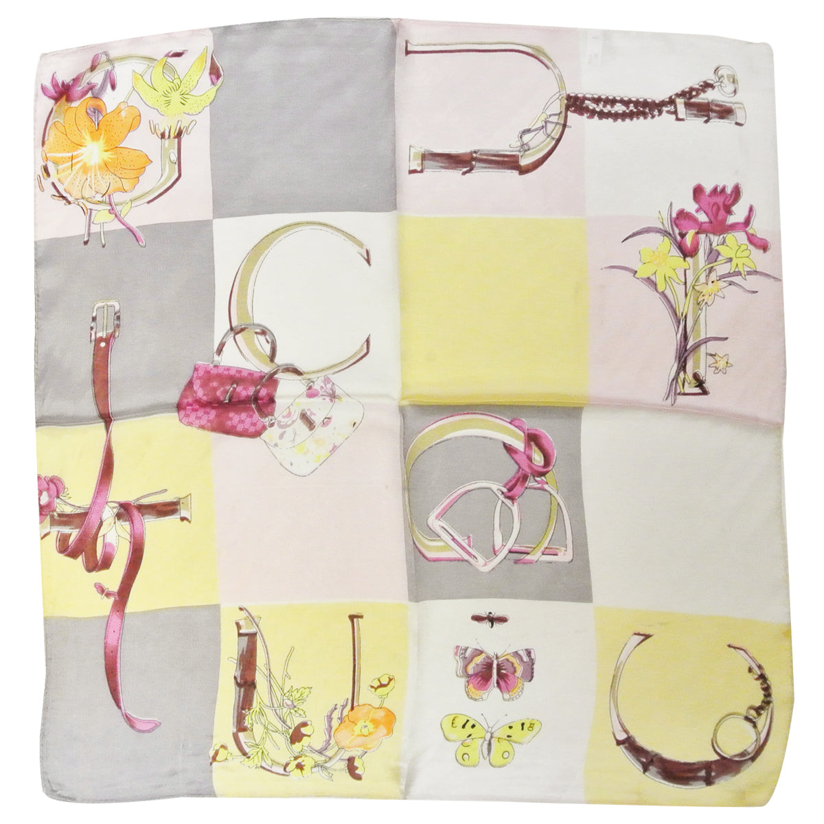 Wrapables 100% Silk Neckerchief Square Scarf