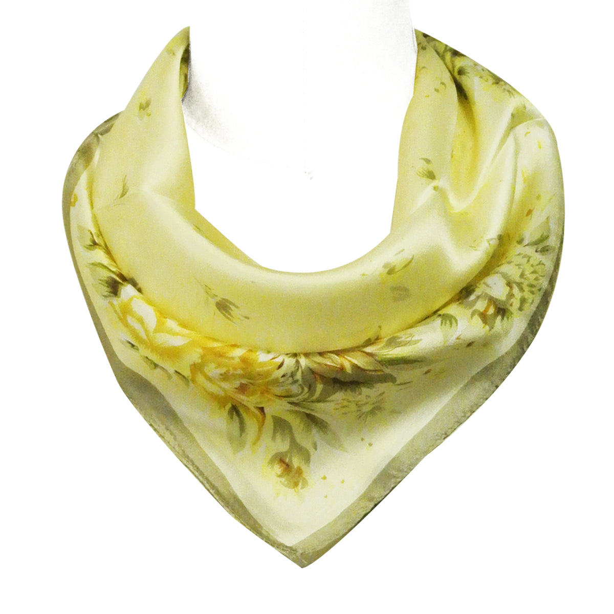 Wrapables 100% Silk Neckerchief Square Scarf