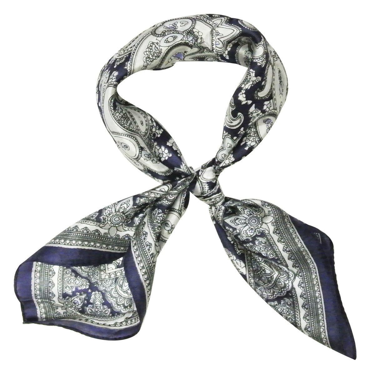 Wrapables 100% Silk Neckerchief Square Scarf