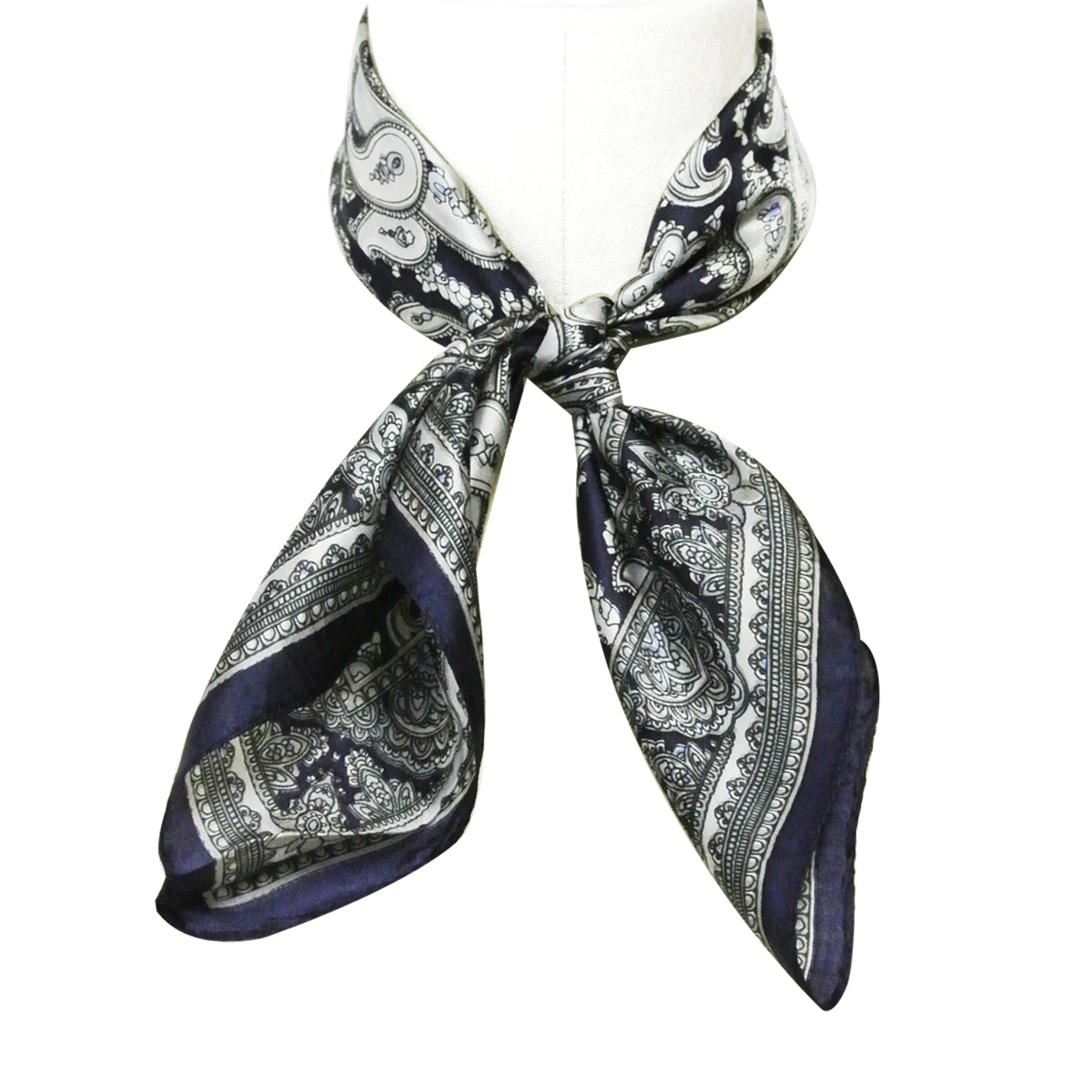 Wrapables 100% Silk Neckerchief Square Scarf