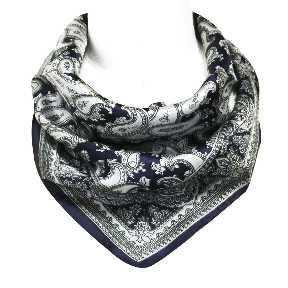 Wrapables 100% Silk Neckerchief Square Scarf
