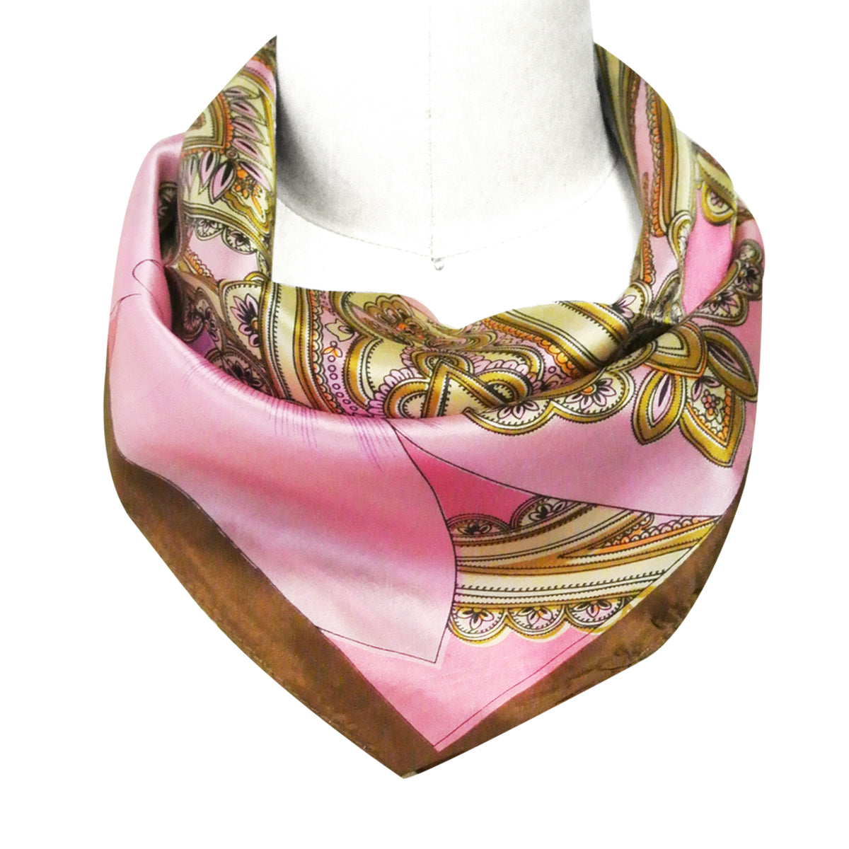 Wrapables 100% Silk Neckerchief Square Scarf