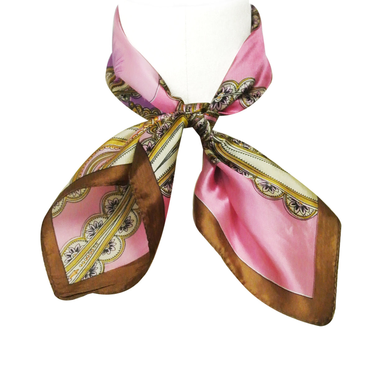 Wrapables 100% Silk Neckerchief Square Scarf