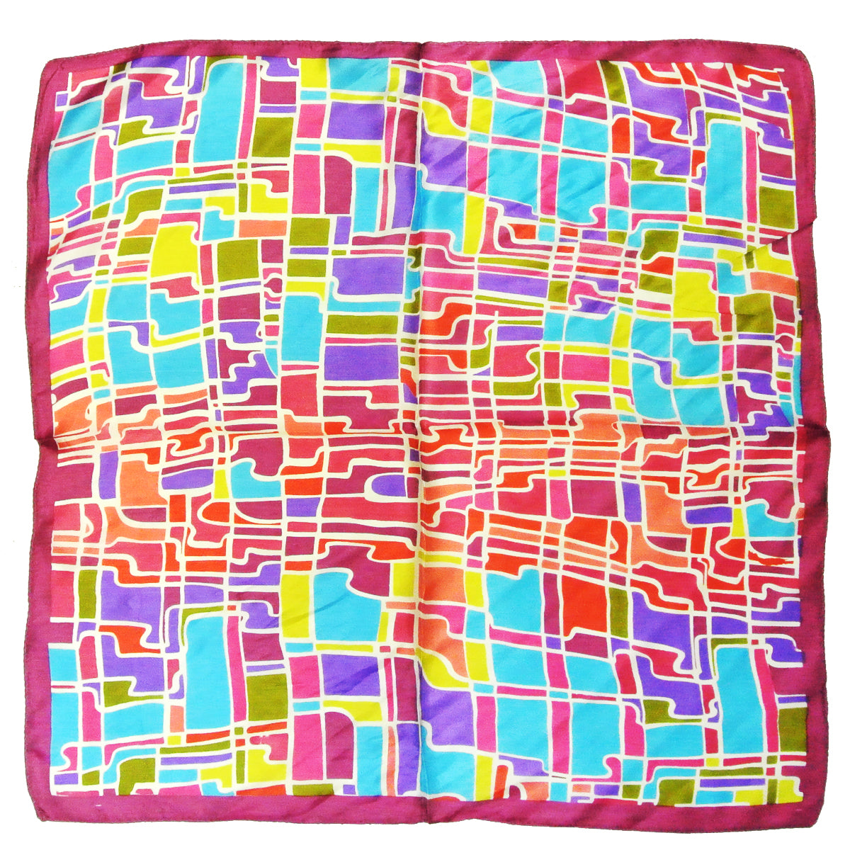 Wrapables 100% Silk Neckerchief Square Scarf