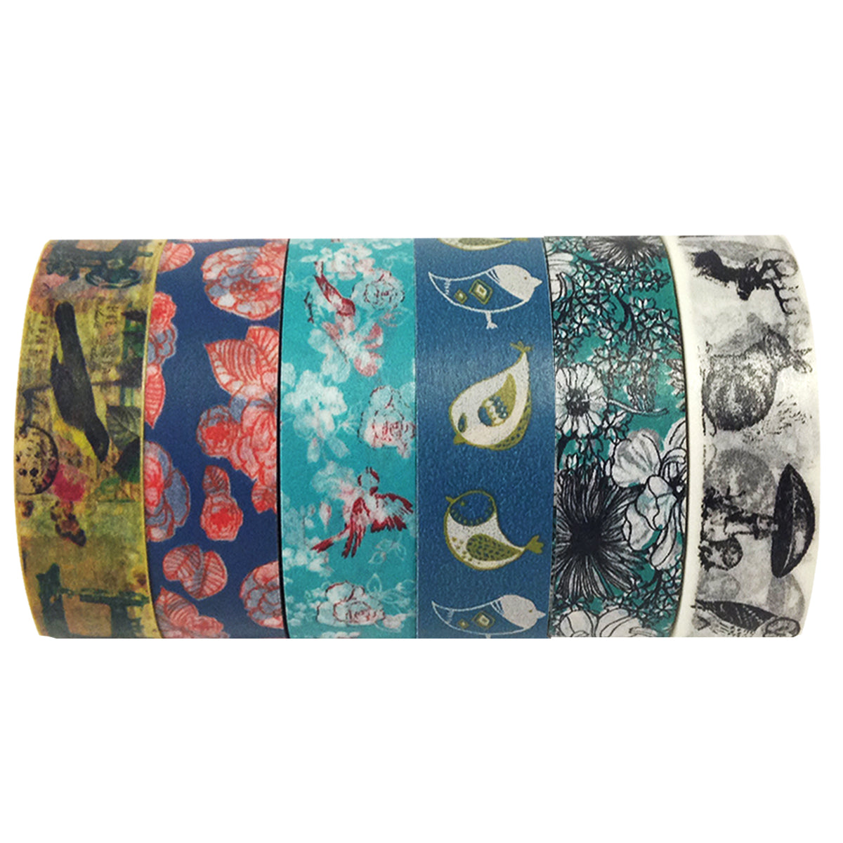 Wrapables Washi Masking Tape Collection, Premium Value Pack