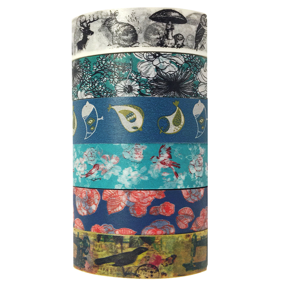 Wrapables Washi Masking Tape Collection, Premium Value Pack