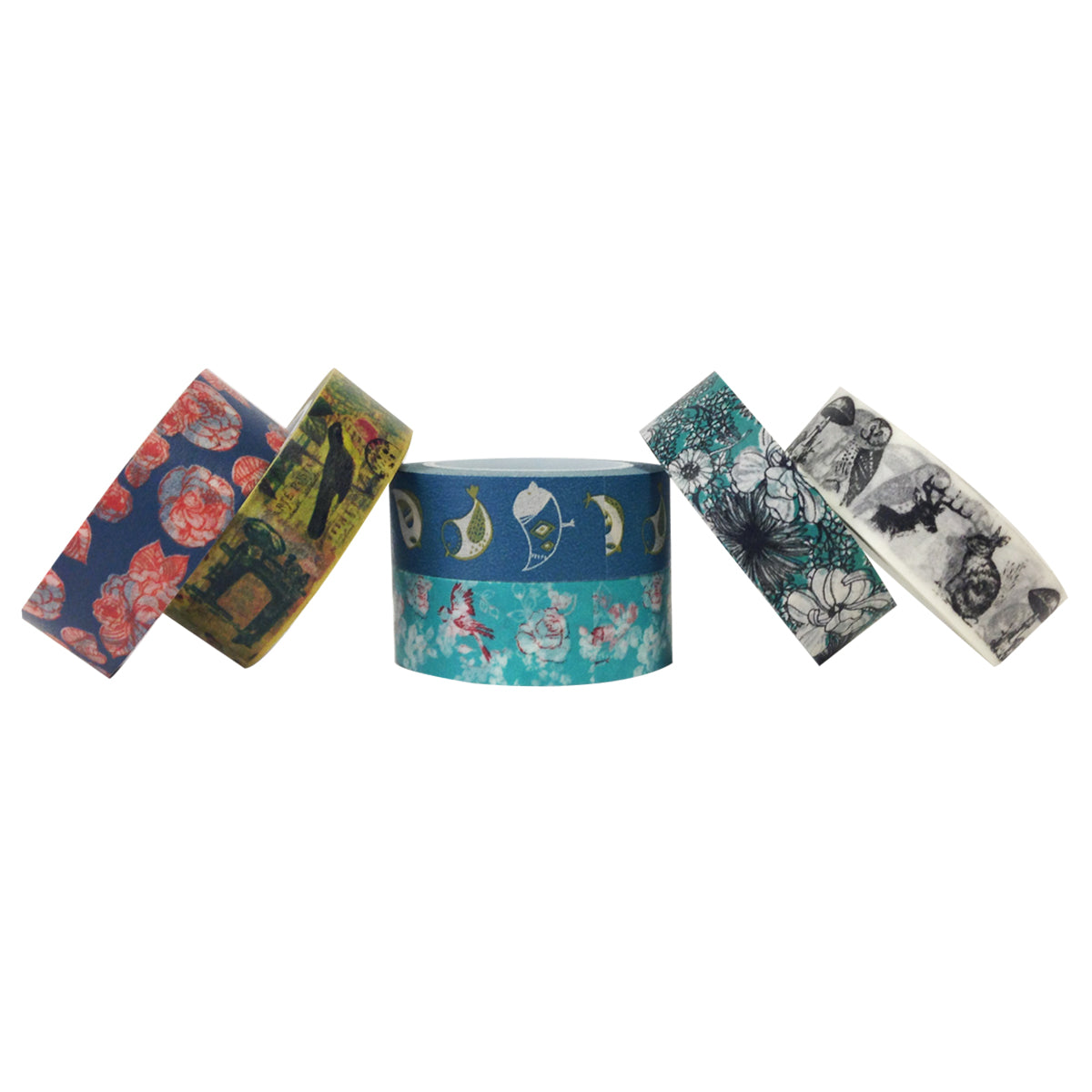 Wrapables Washi Masking Tape Collection, Premium Value Pack