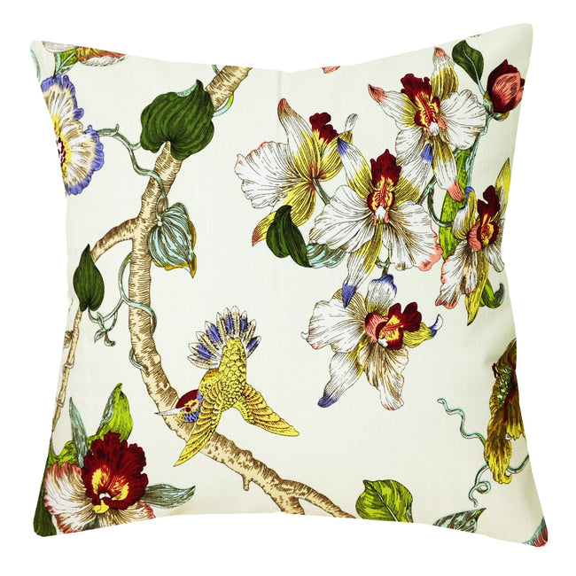 Kella Milla Floral Hummingbird Pillow Cover