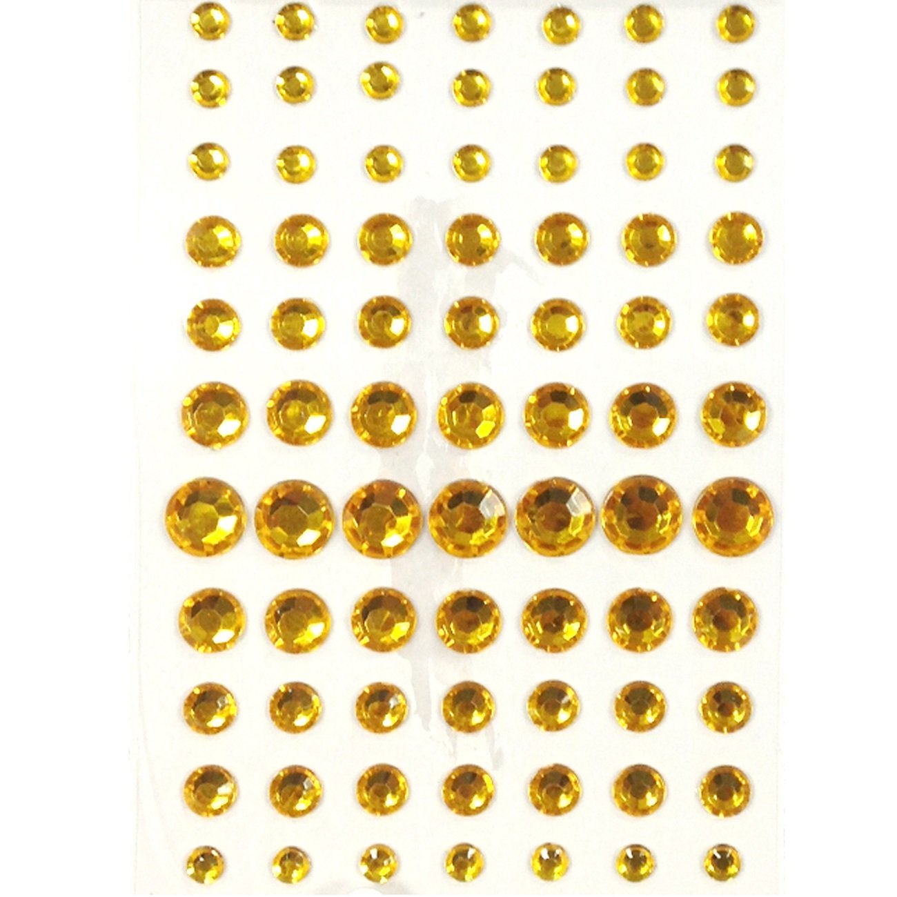 Wrapables 91 Pieces Crystal Diamond Sticker Adhesive Rhinestones 4/6/8/12mm