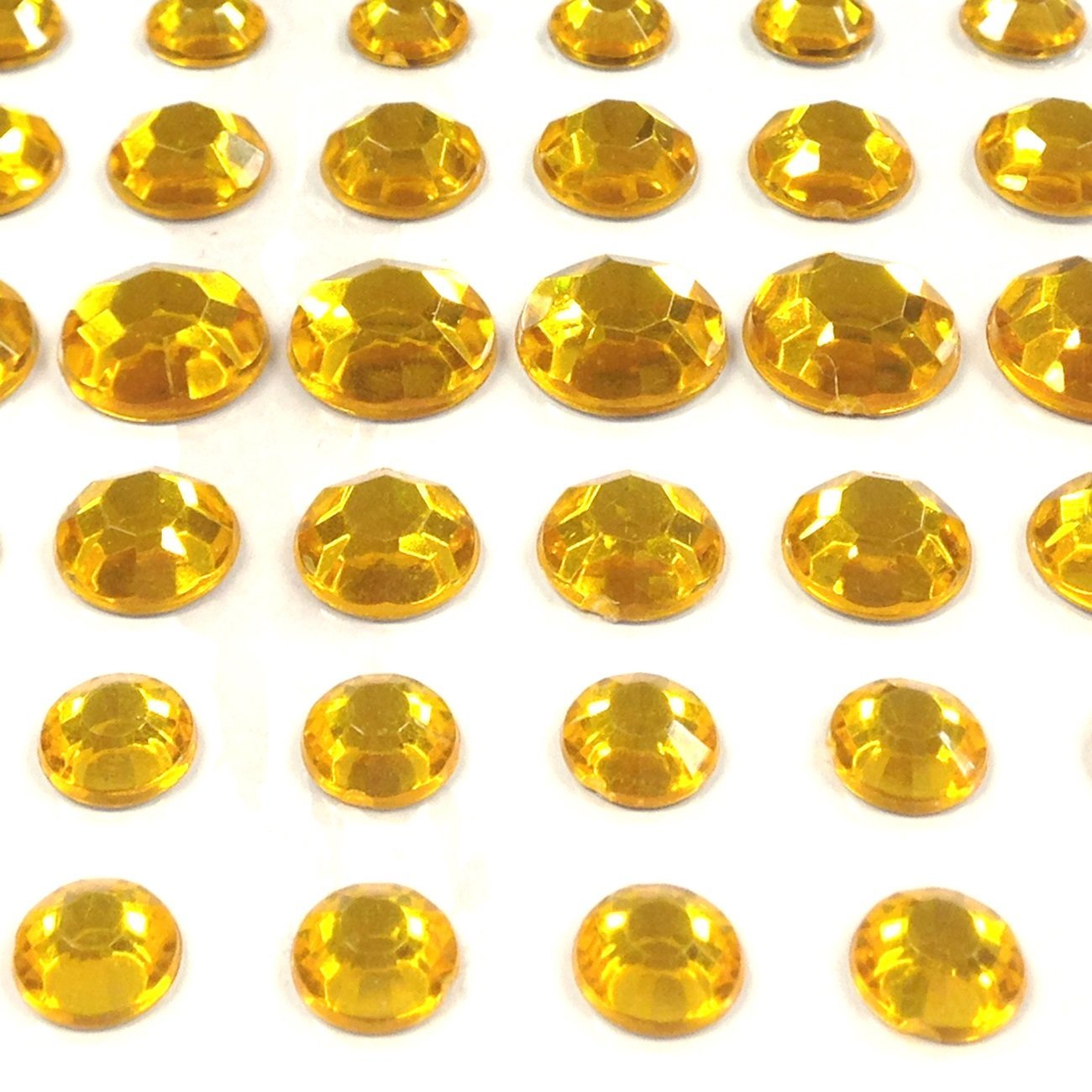 Wrapables 91 Pieces Crystal Diamond Sticker Adhesive Rhinestones 4/6/8/12mm
