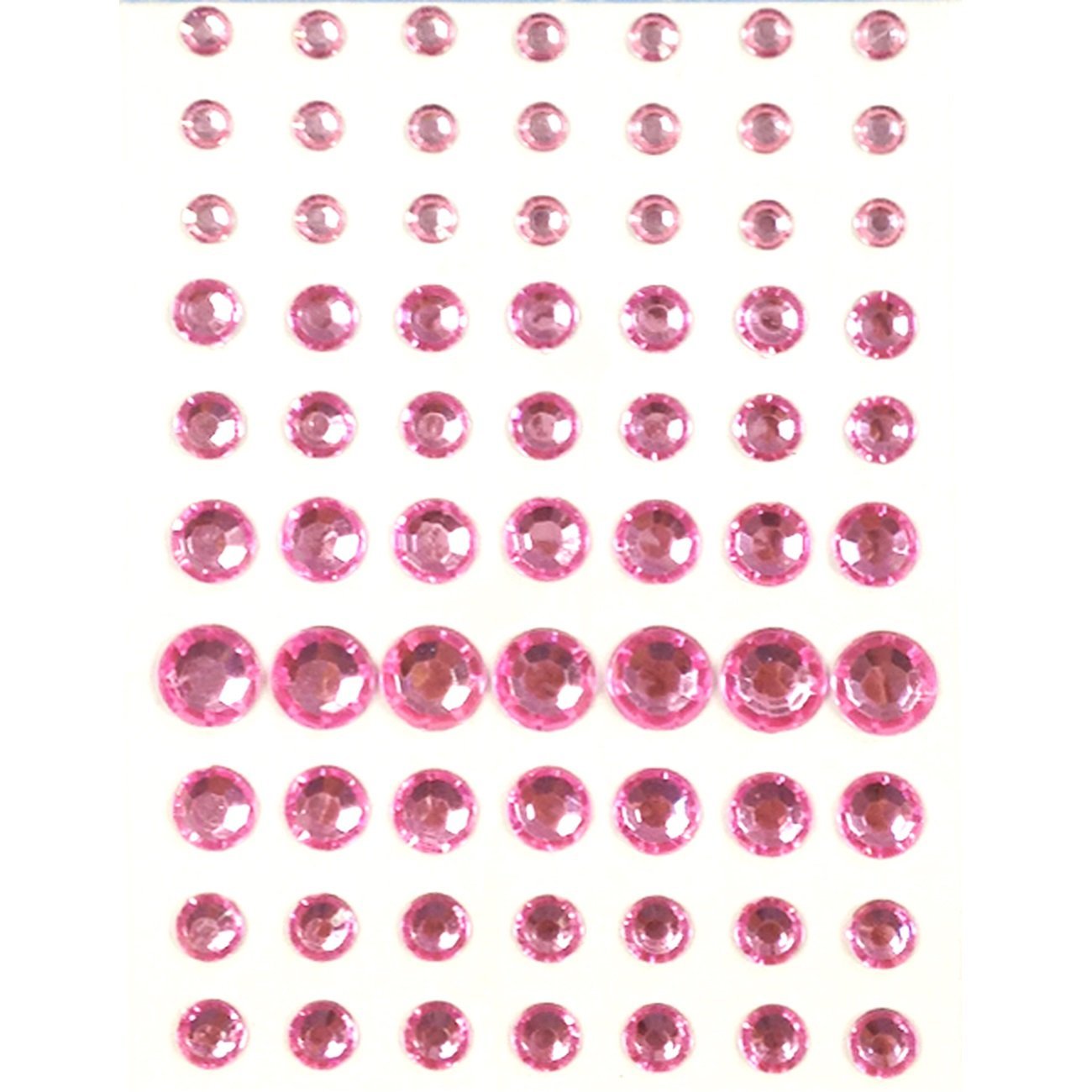 Wrapables 91 Pieces Crystal Diamond Sticker Adhesive Rhinestones 4/6/8/12mm
