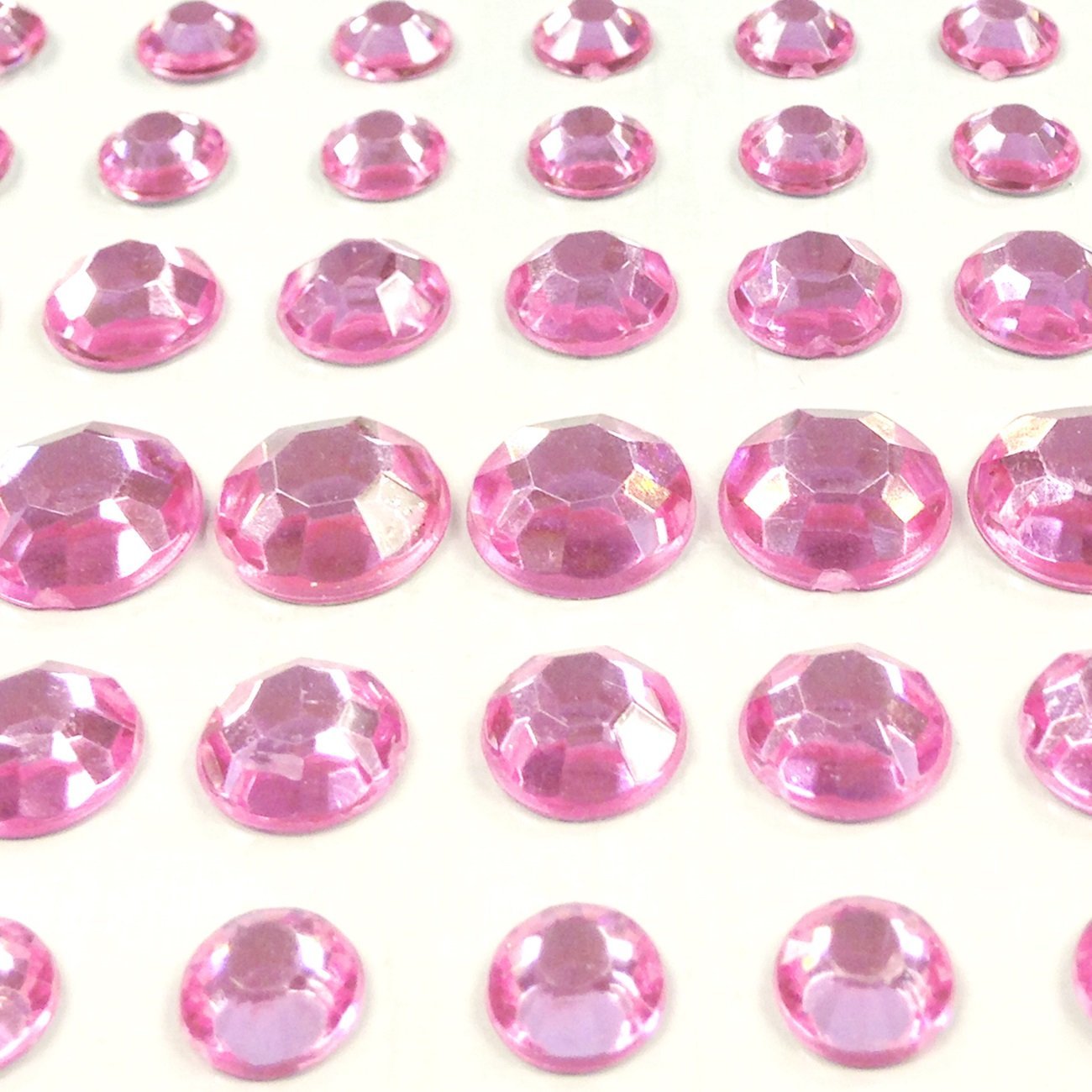 Wrapables 91 Pieces Crystal Diamond Sticker Adhesive Rhinestones 4/6/8/12mm
