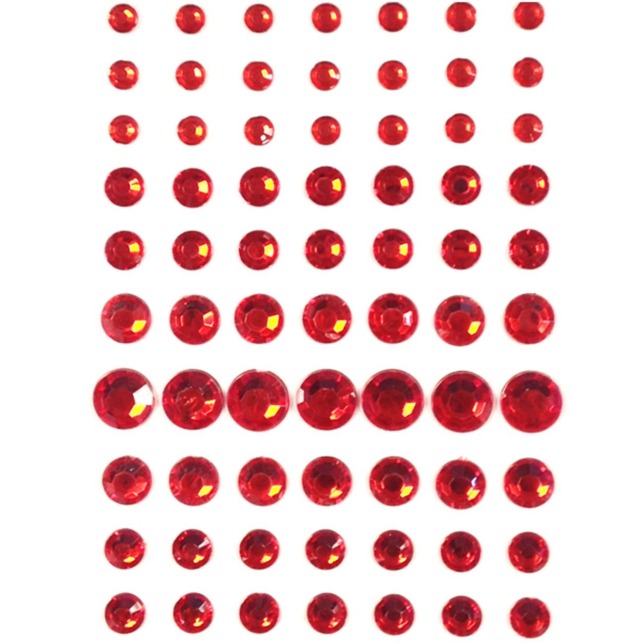 Wrapables 91 Pieces Crystal Diamond Sticker Adhesive Rhinestones 4/6/8/12mm