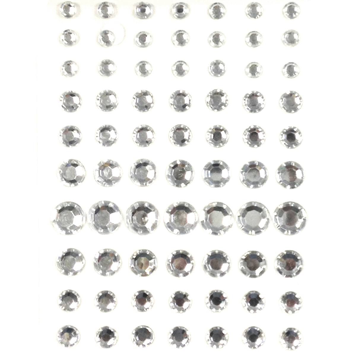 Wrapables 91 Pieces Crystal Diamond Sticker Adhesive Rhinestones 4/6/8/12mm