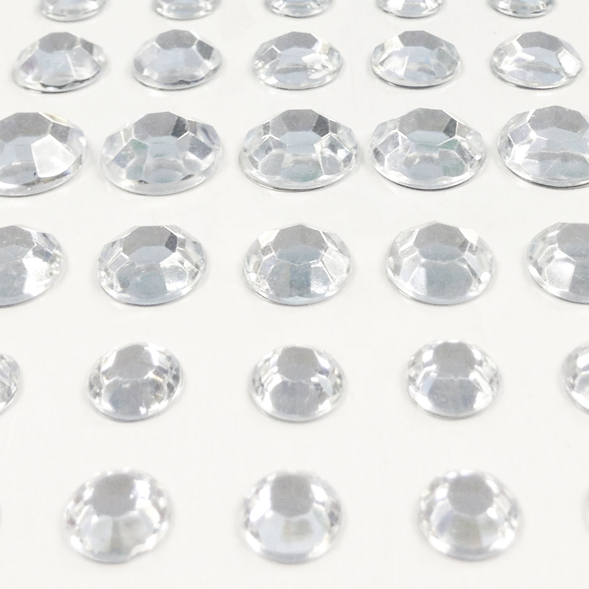 Wrapables 91 Pieces Crystal Diamond Sticker Adhesive Rhinestones 4/6/8/12mm