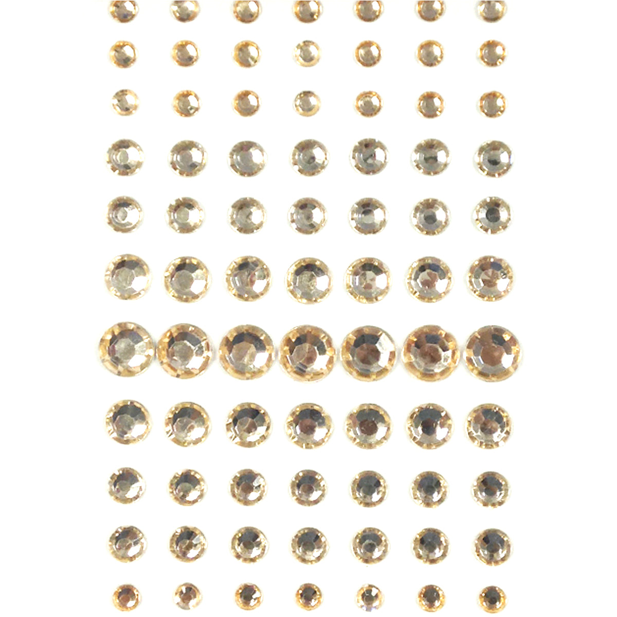 Wrapables 91 Pieces Crystal Diamond Sticker Adhesive Rhinestones 4/6/8/12mm