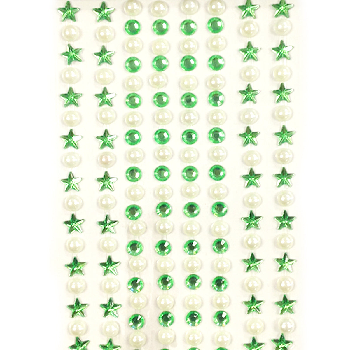 Wrapables 164 pieces Crystal Star and Pearl Stickers Adhesive Rhinestones