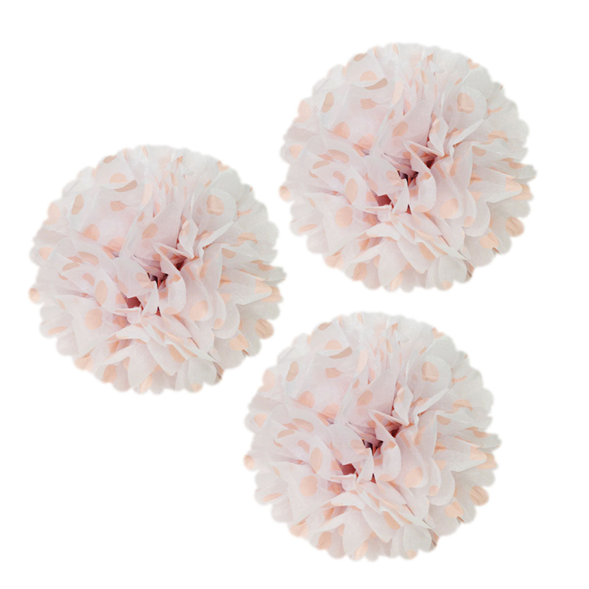 Wrapables 12" Set of 3 Tissue Pom Poms Party Decorations
