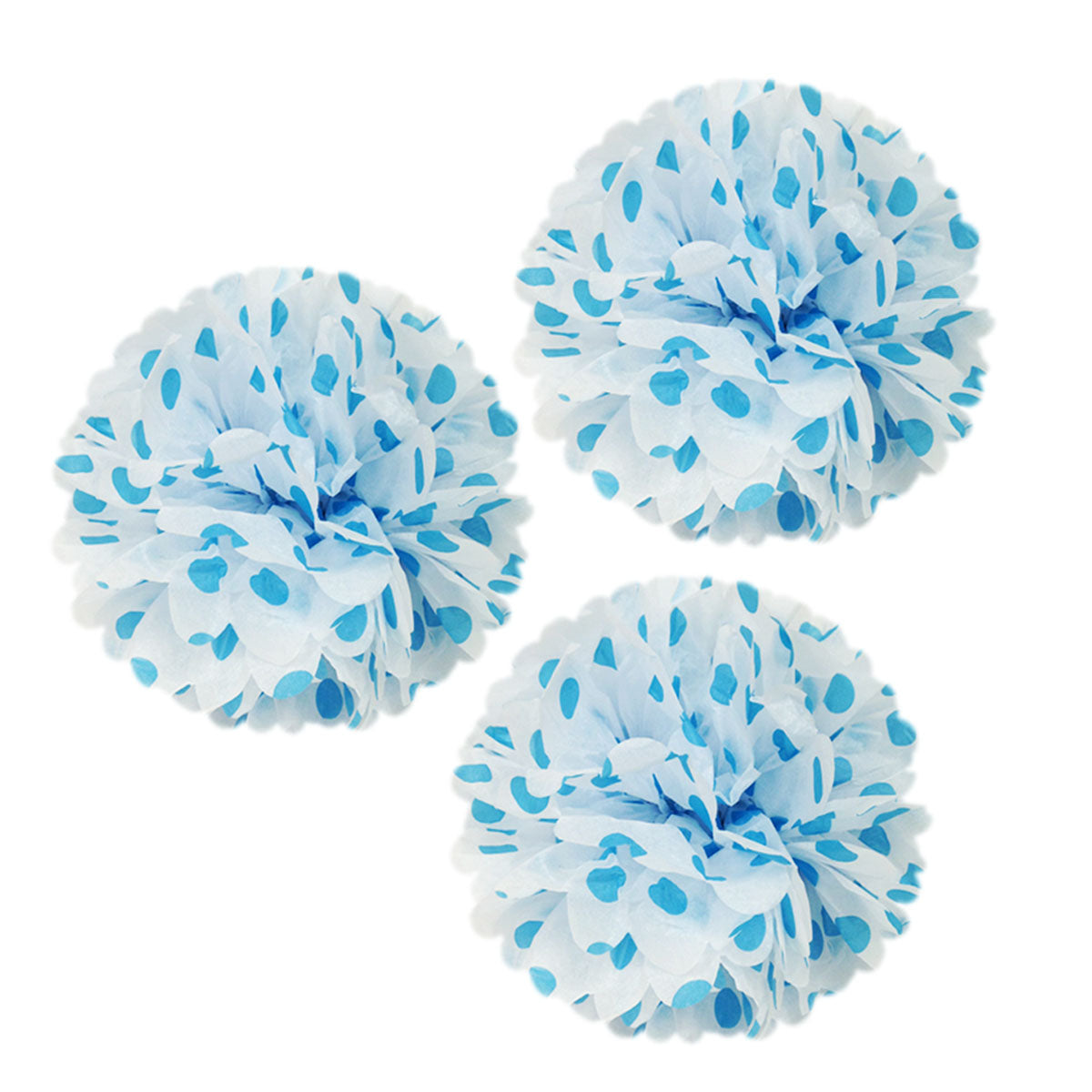 Wrapables 12" Set of 3 Tissue Pom Poms Party Decorations