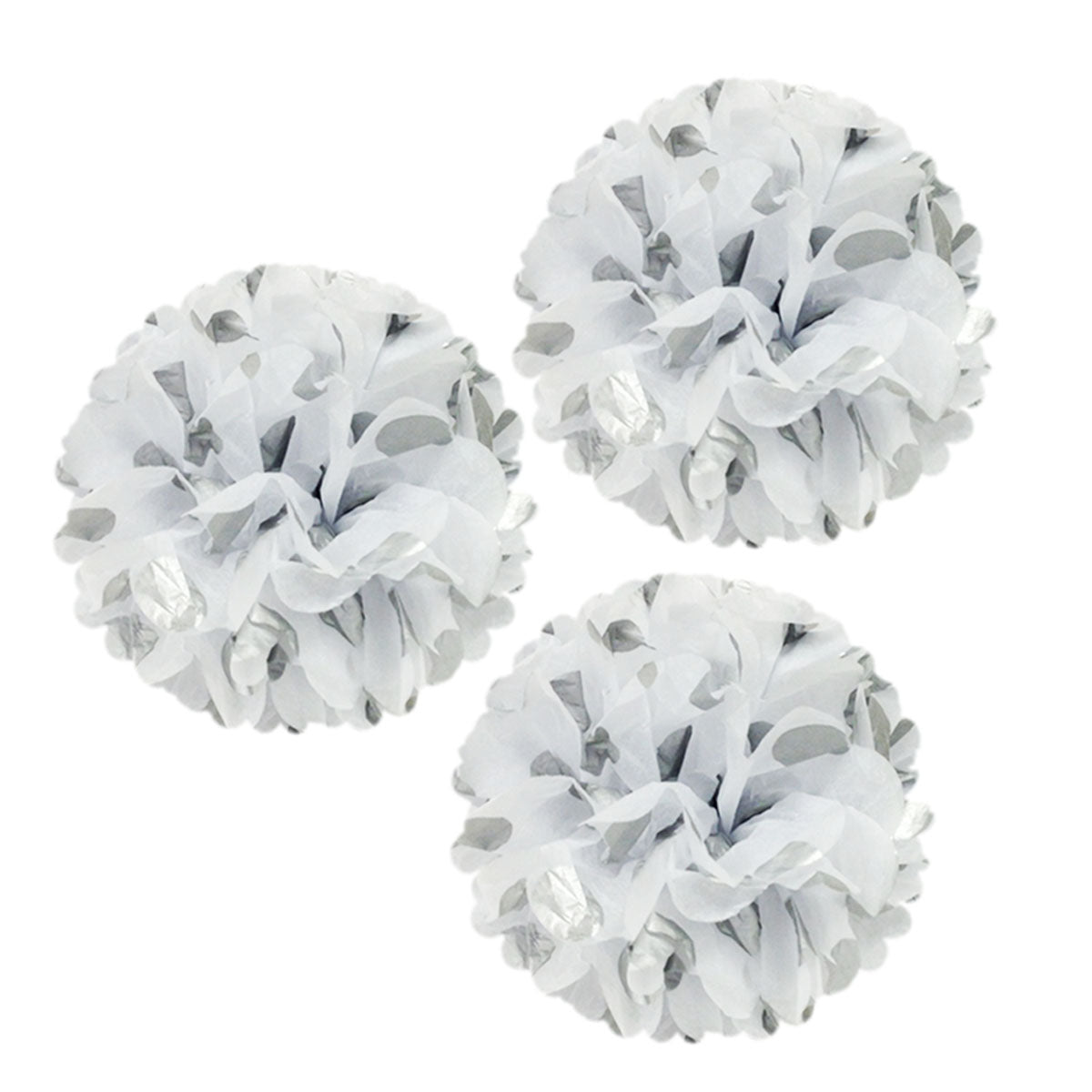 Wrapables 12" Set of 3 Tissue Pom Poms Party Decorations