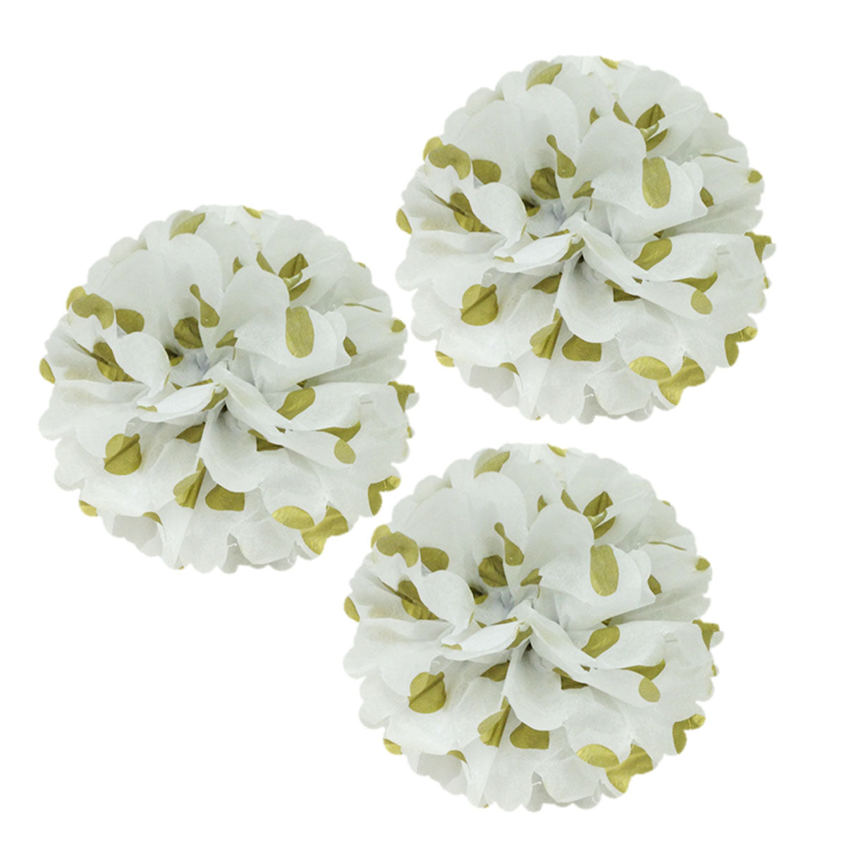 Wrapables 12" Set of 3 Tissue Pom Poms Party Decorations