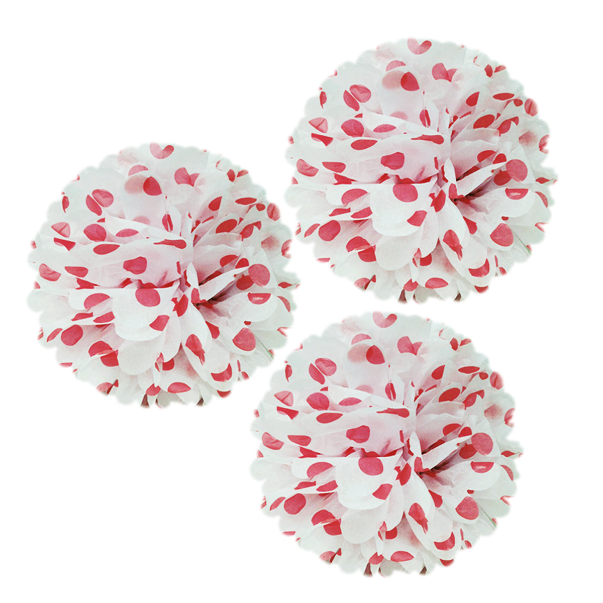 Wrapables 12" Set of 3 Tissue Pom Poms Party Decorations