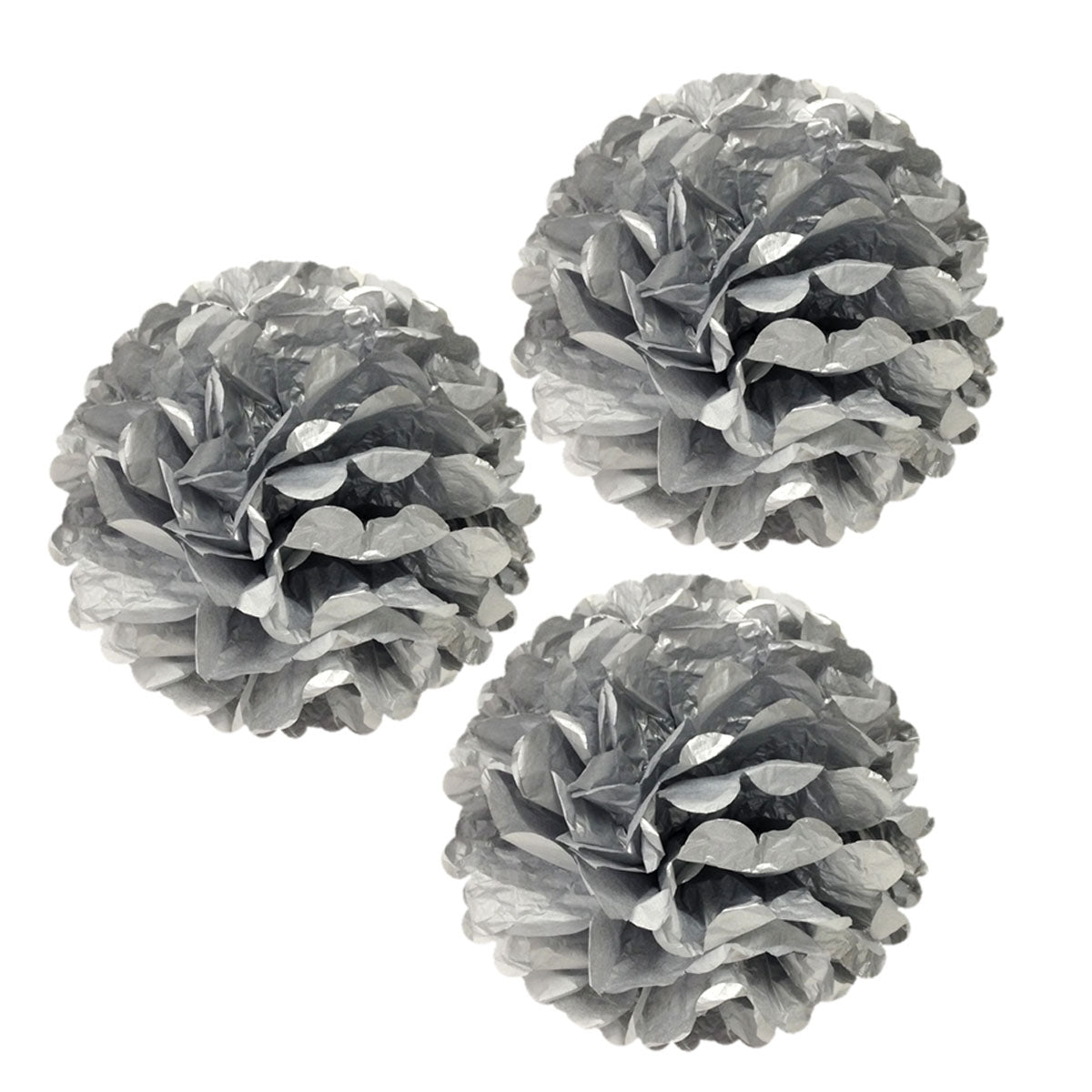 Wrapables 12" Set of 3 Tissue Pom Poms Party Decorations