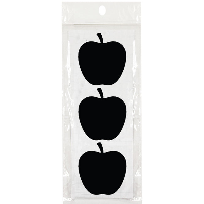 Wrapables Set of 30 Chalkboard Labels / Chalkboard Stickers  - 2.6" x 2.5" Apple