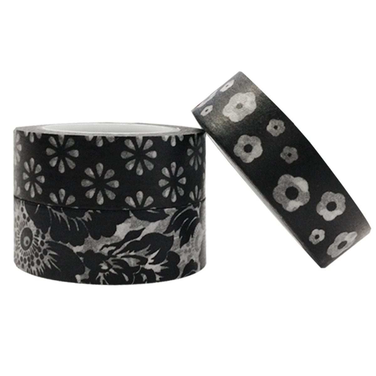 Wrapables Dark Posies Washi Masking Tape (Set of 3)