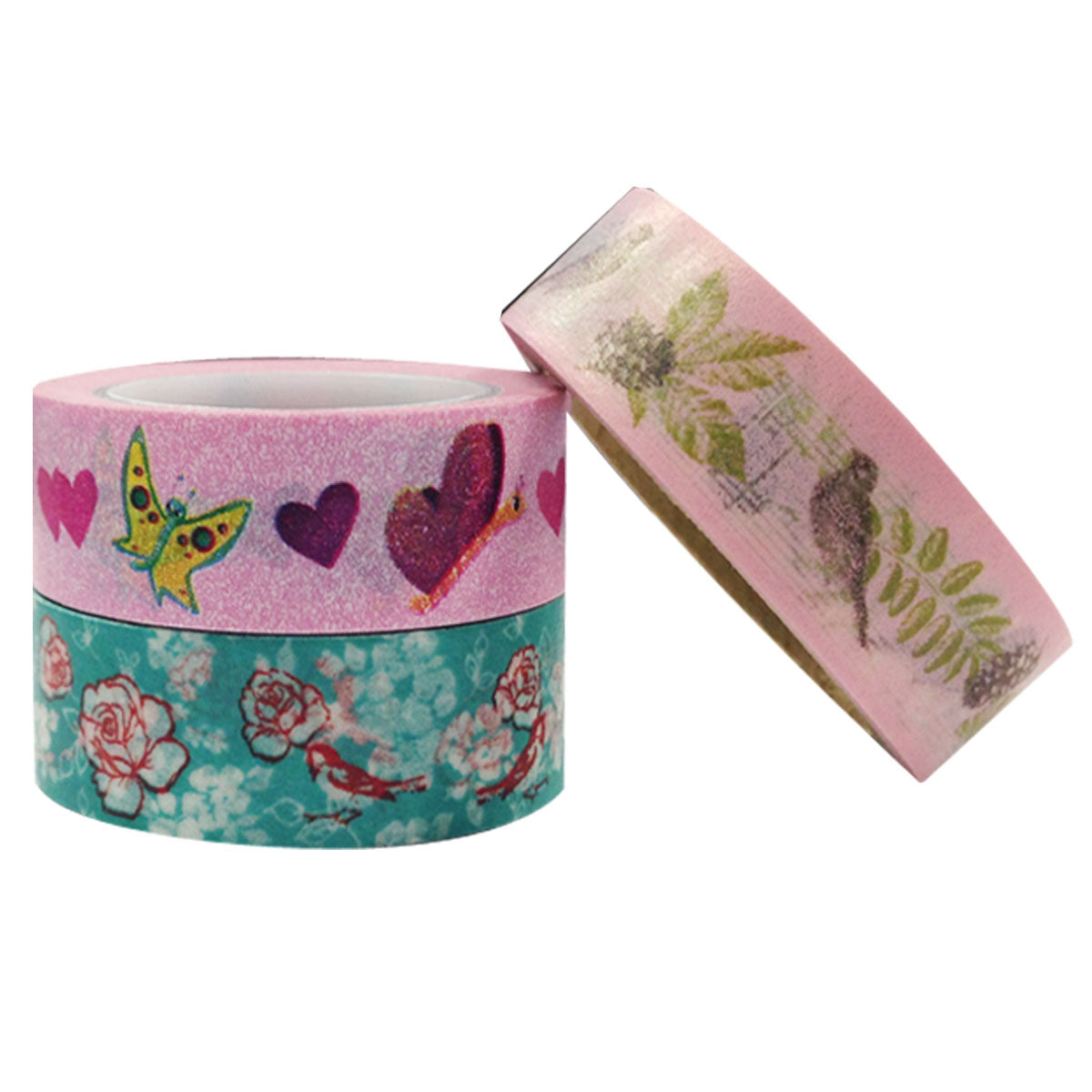 Wrapables Nature's Dance Washi Masking Tape (Set of 3)