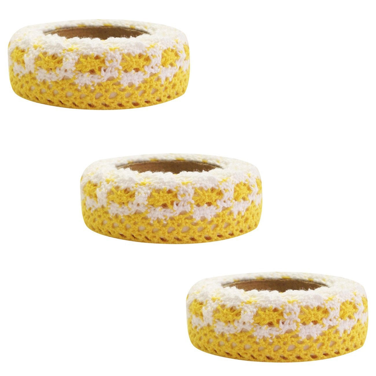 Wrapables Colorful Decorative Adhesive Lace Tape (Set of 3)