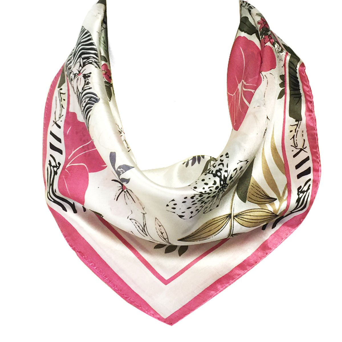 Wrapables 100% Silk Neckerchief Square Scarf