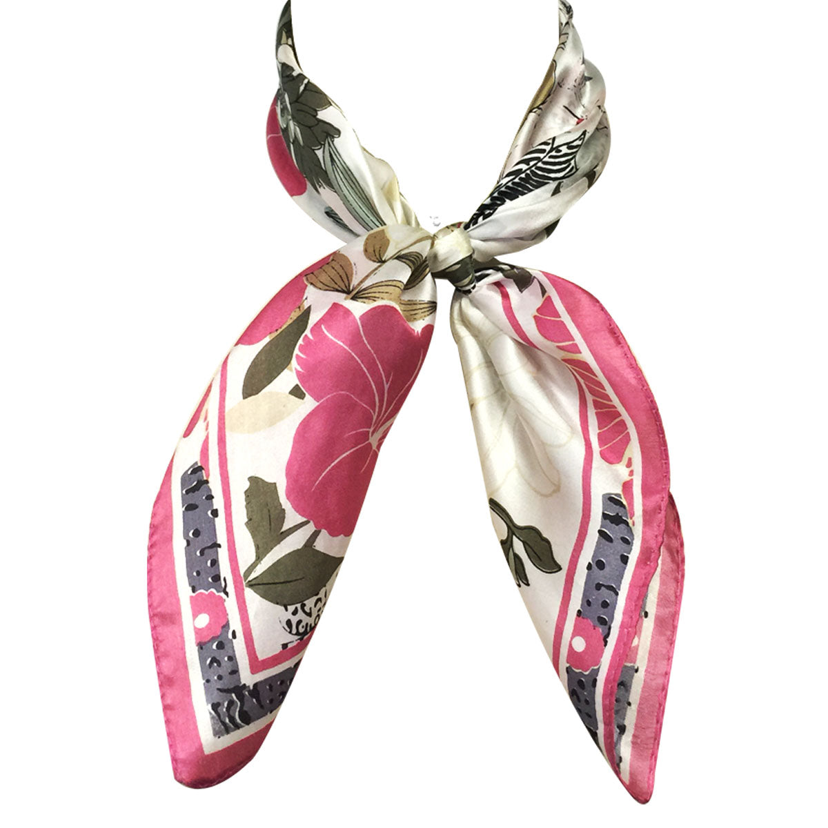 Wrapables 100% Silk Neckerchief Square Scarf