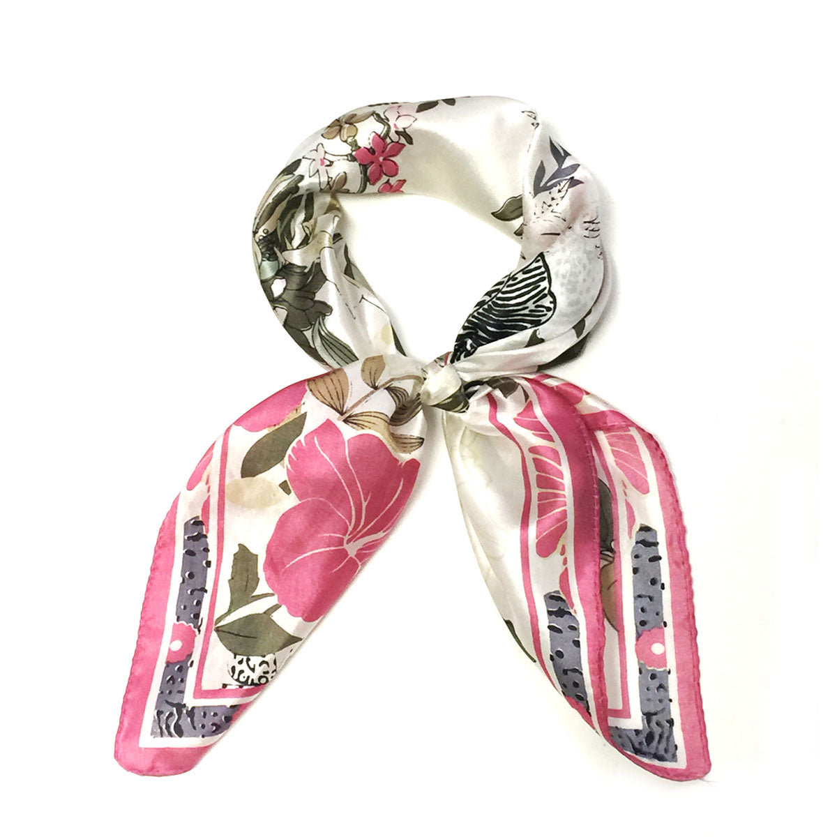 Wrapables 100% Silk Neckerchief Square Scarf