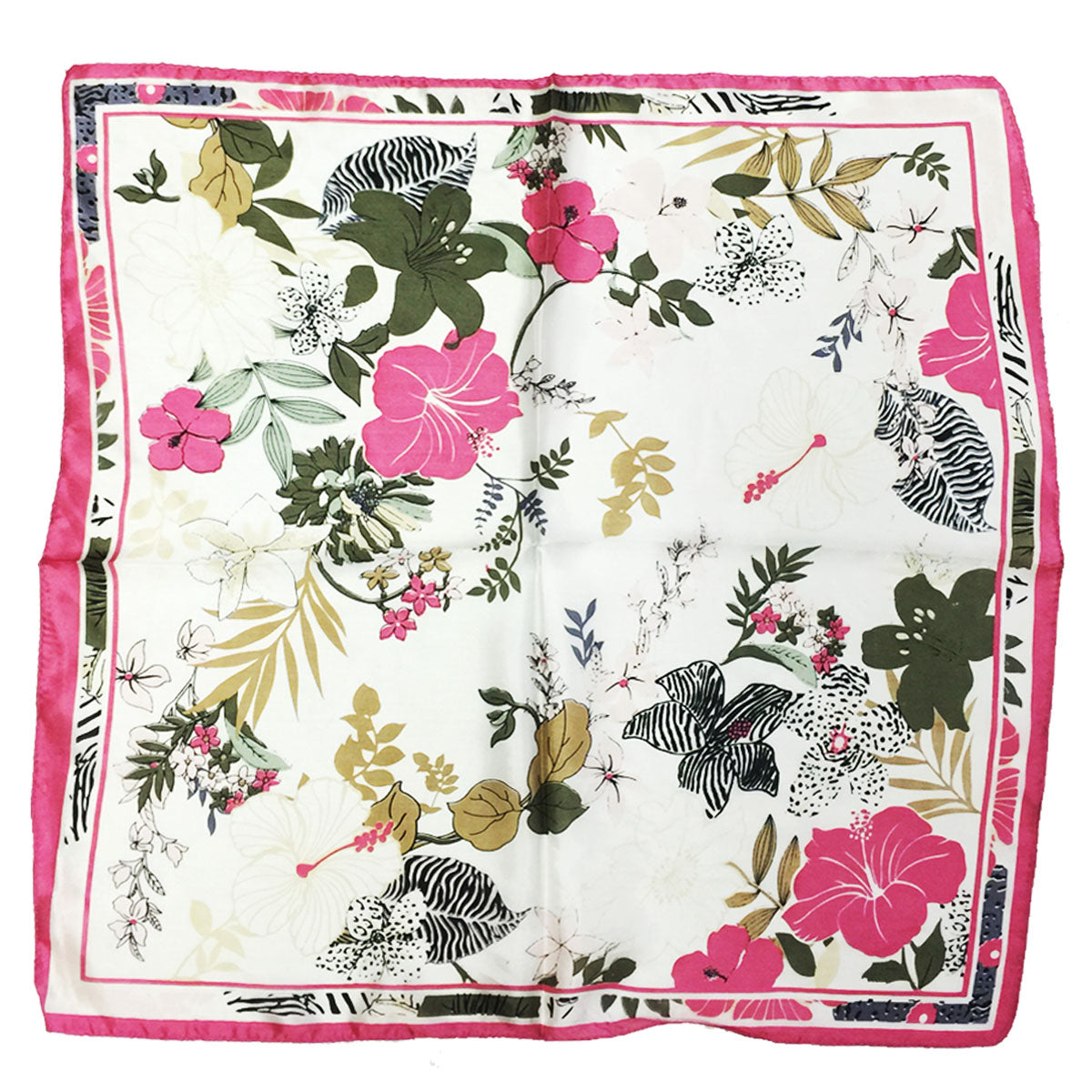 Wrapables 100% Silk Neckerchief Square Scarf