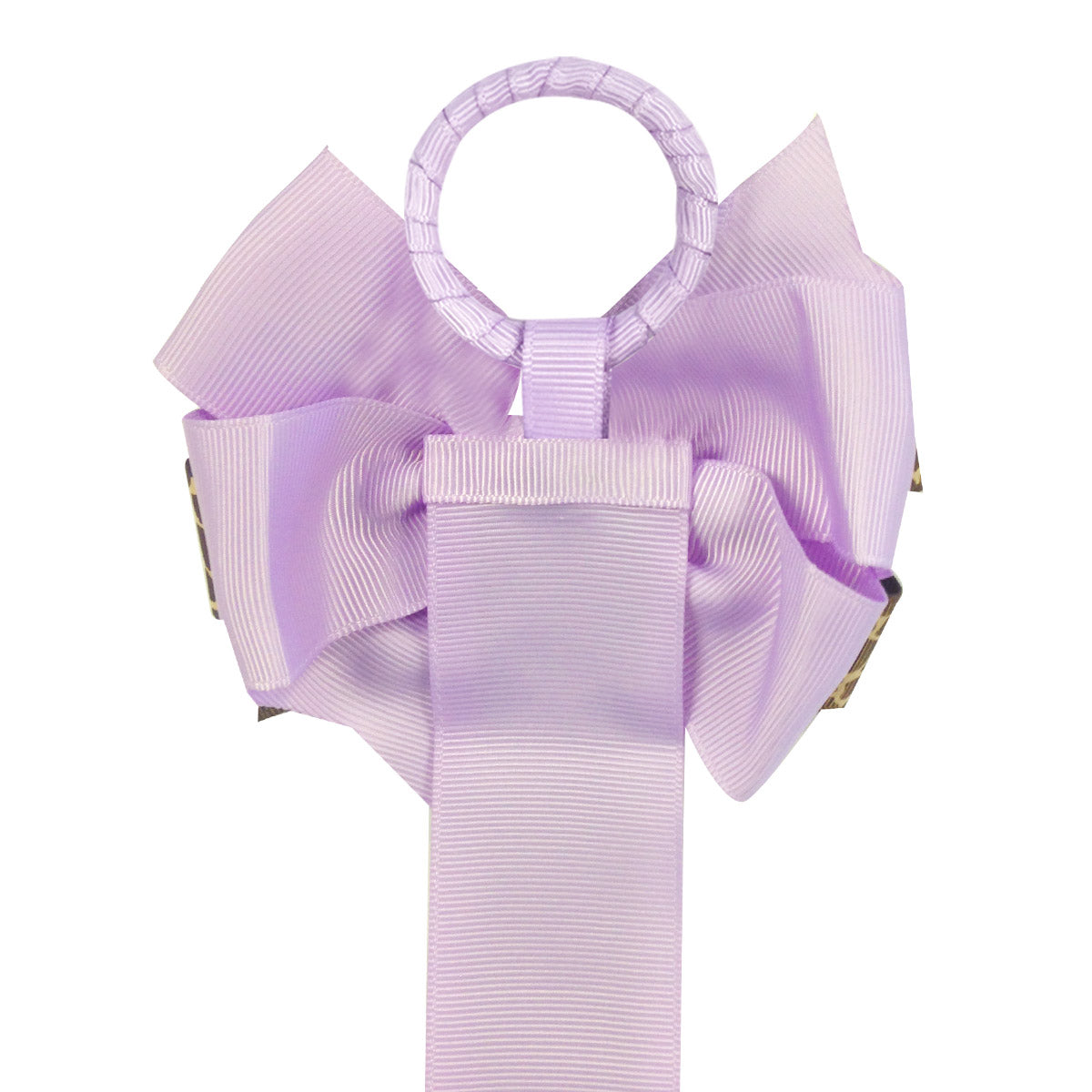 Wrapables Duck, Turkey, Elephant, Pig Ribbon Sculpture Hair Clips with Leopard Hair Clip / Hair Bow Holder