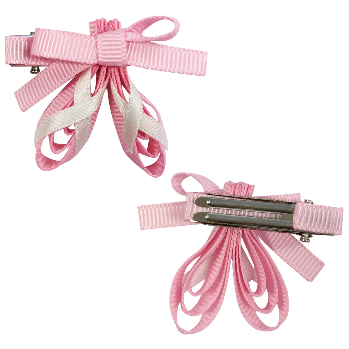 Wrapables Peacock, Bunny, Purse, Ballet Shoes Ribbon Sculpture Hair Clips with Polka Dots Hair Clip / Hair Bow Holder