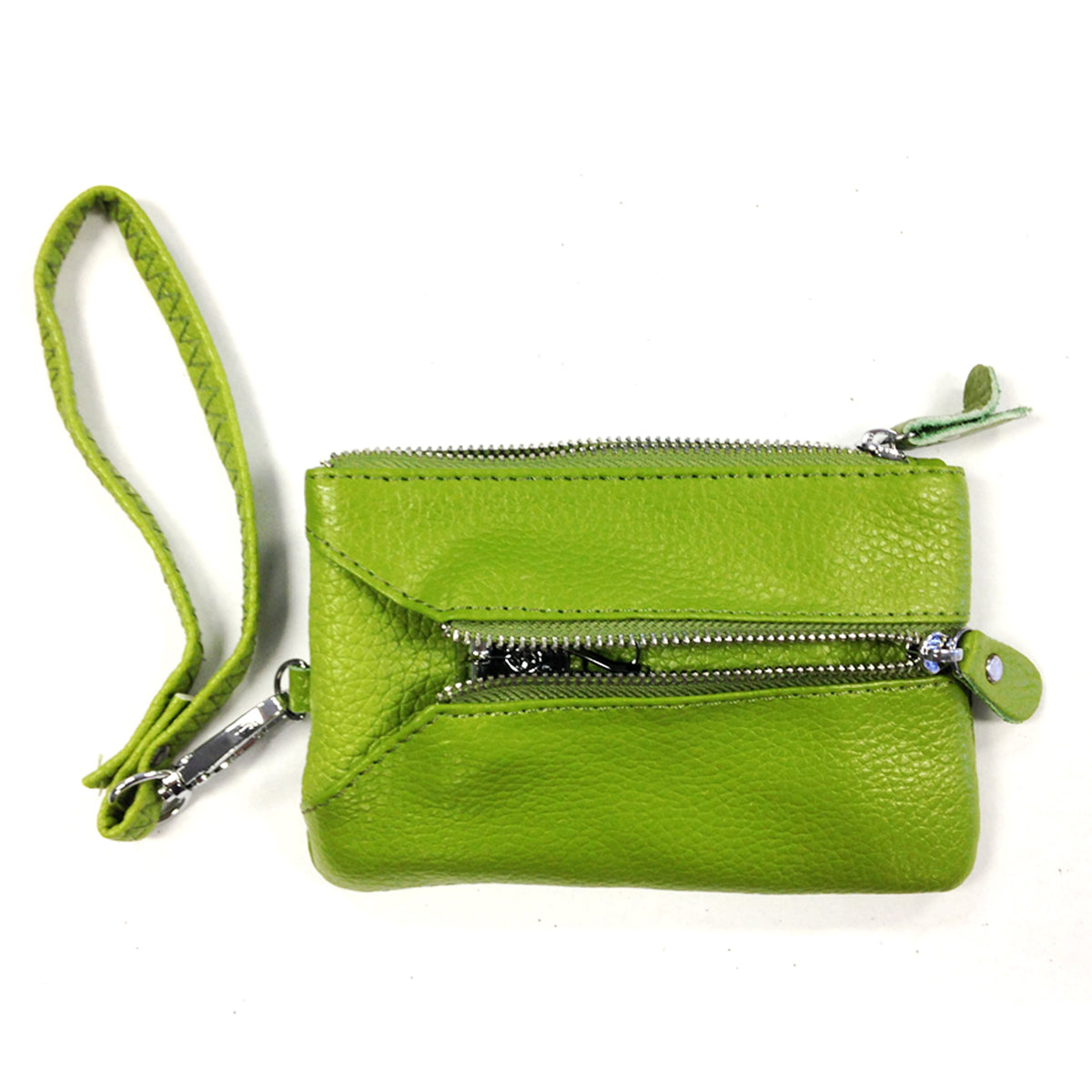 Colorful Genuine Leather Wristlet Wallet